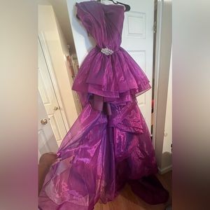 TS Couture Fushia-Purple Gala Gown